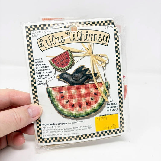 Watermelon Whimsy Cross Stitch Kit
