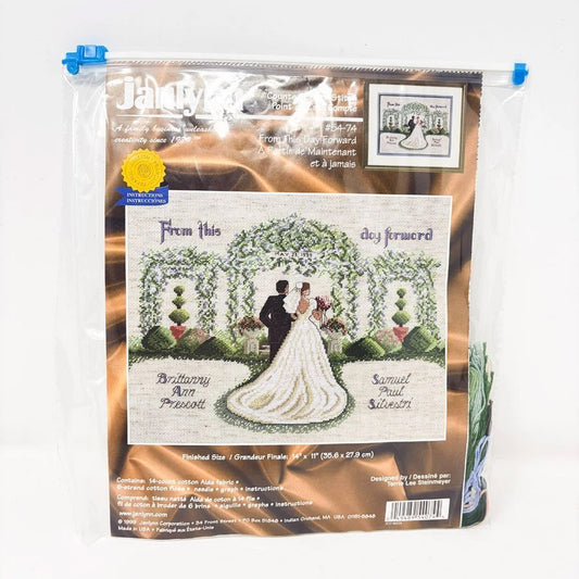 "From This Day Forward" Cross Stitch Kit by Janlynn