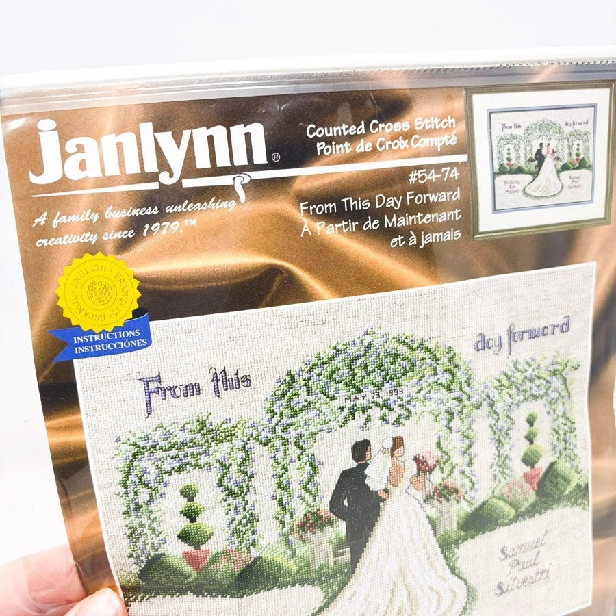 "From This Day Forward" Cross Stitch Kit by Janlynn