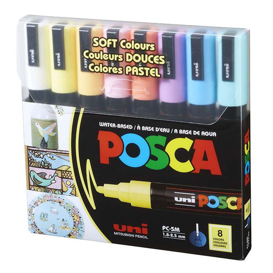 NEW // Uni POSCA Paint Marker 5M Set - Soft Colors