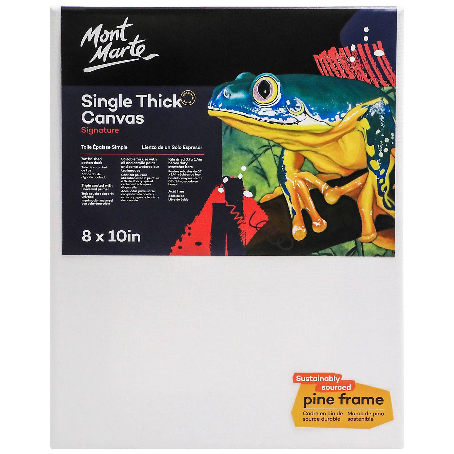 NEW // Single Thick Canvas Signature – 8in x 10in – Mont Marte