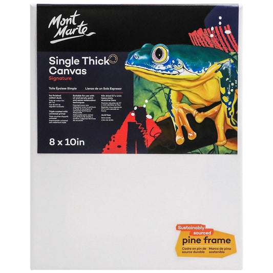 NEW // Single Thick Canvas Signature – 8in x 10in – Mont Marte