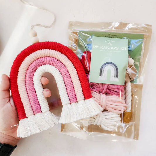 NEW // DIY Macrame Valentine Rainbow Kit
