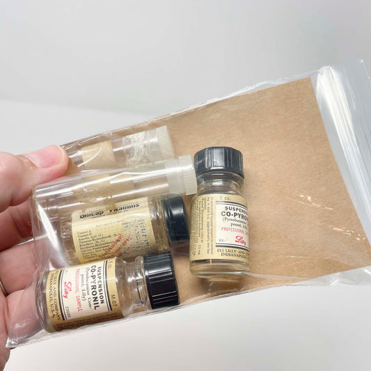 Six Mid-Century Medicine Bottles & Vials