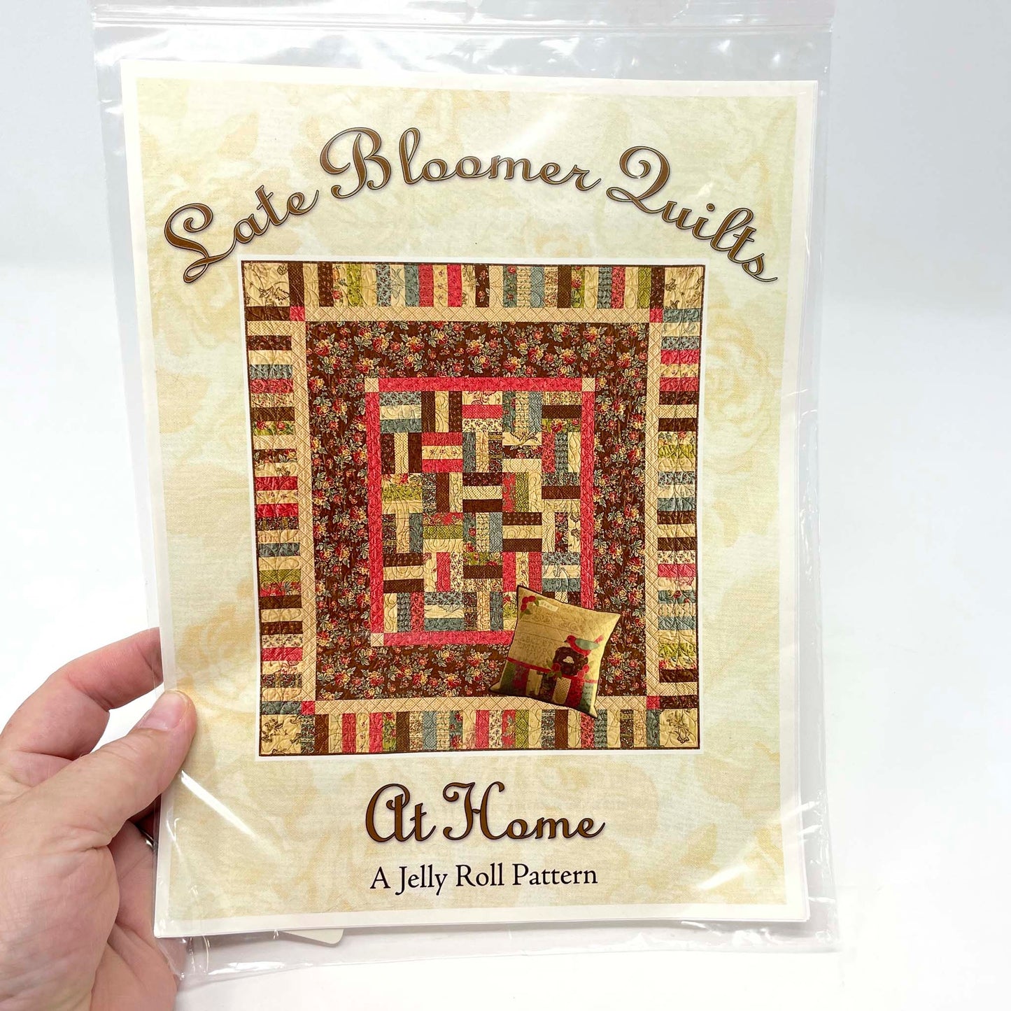 Late Bloomer Quilts at Home Jelly Roll Quilting Pattern