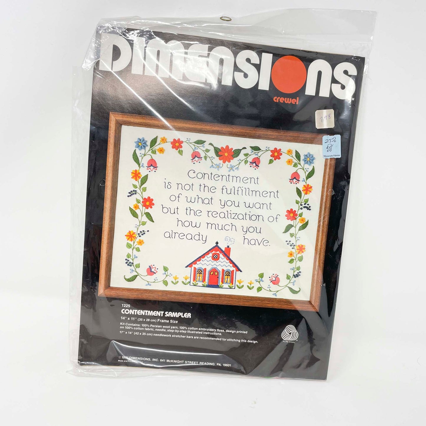 Vintage Dimensions Crewel Kits - Fit 14"x11" Frame