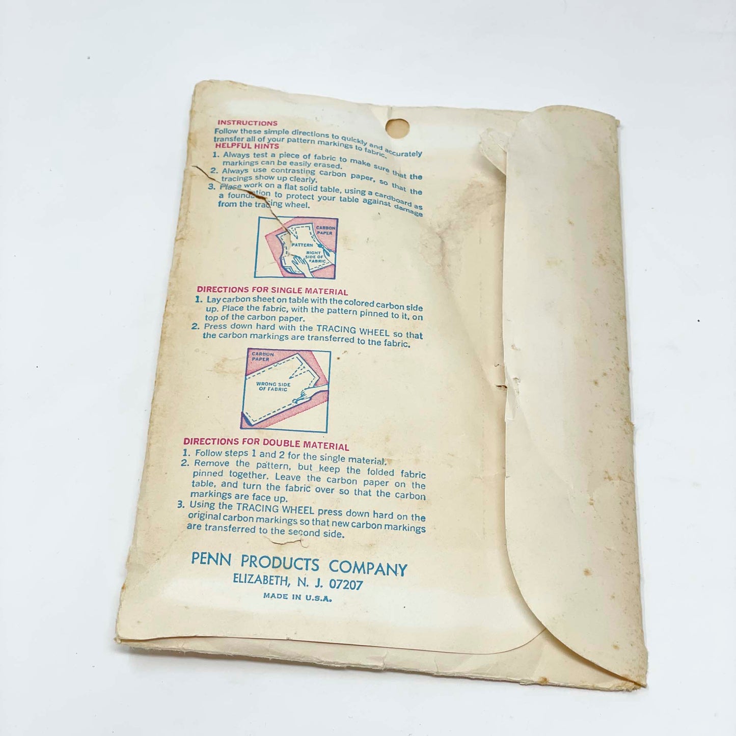 Vintage Penn Dressmakers Carbon Tracing Paper
