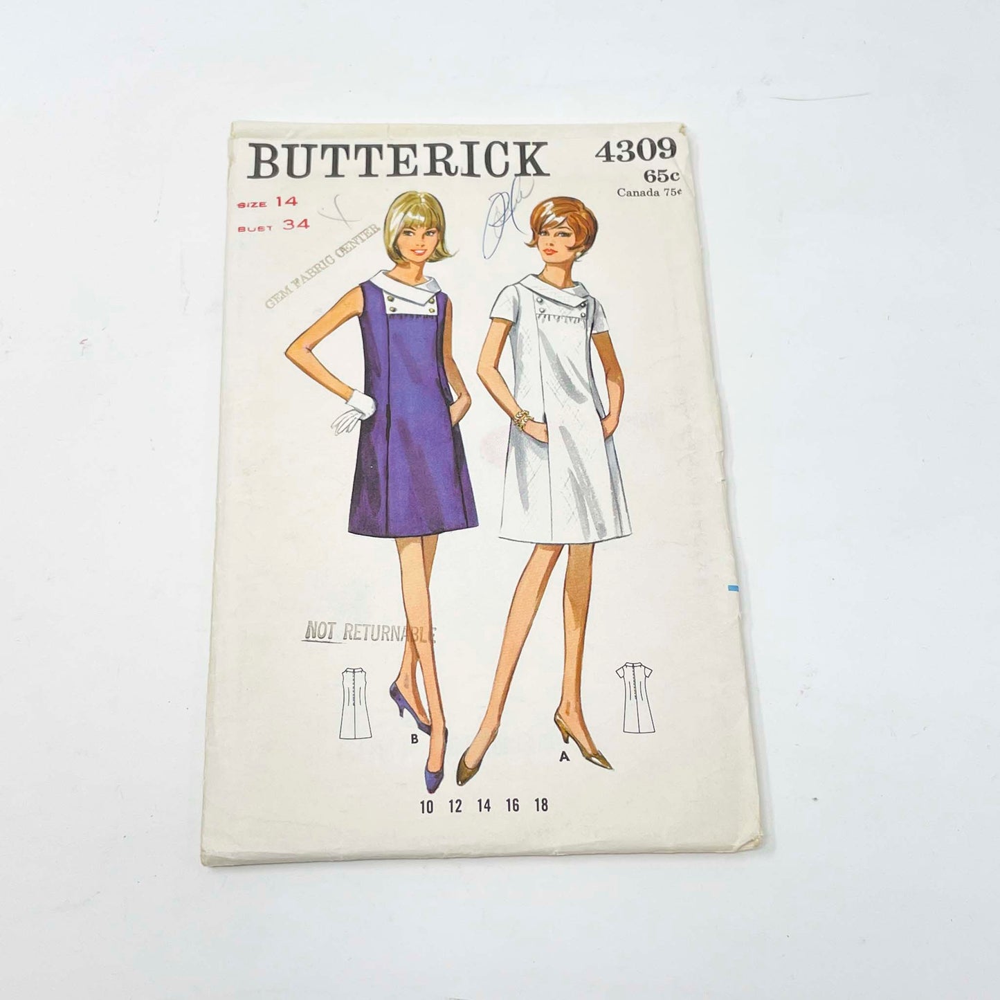 Vintage 1960's Sewing Pattern