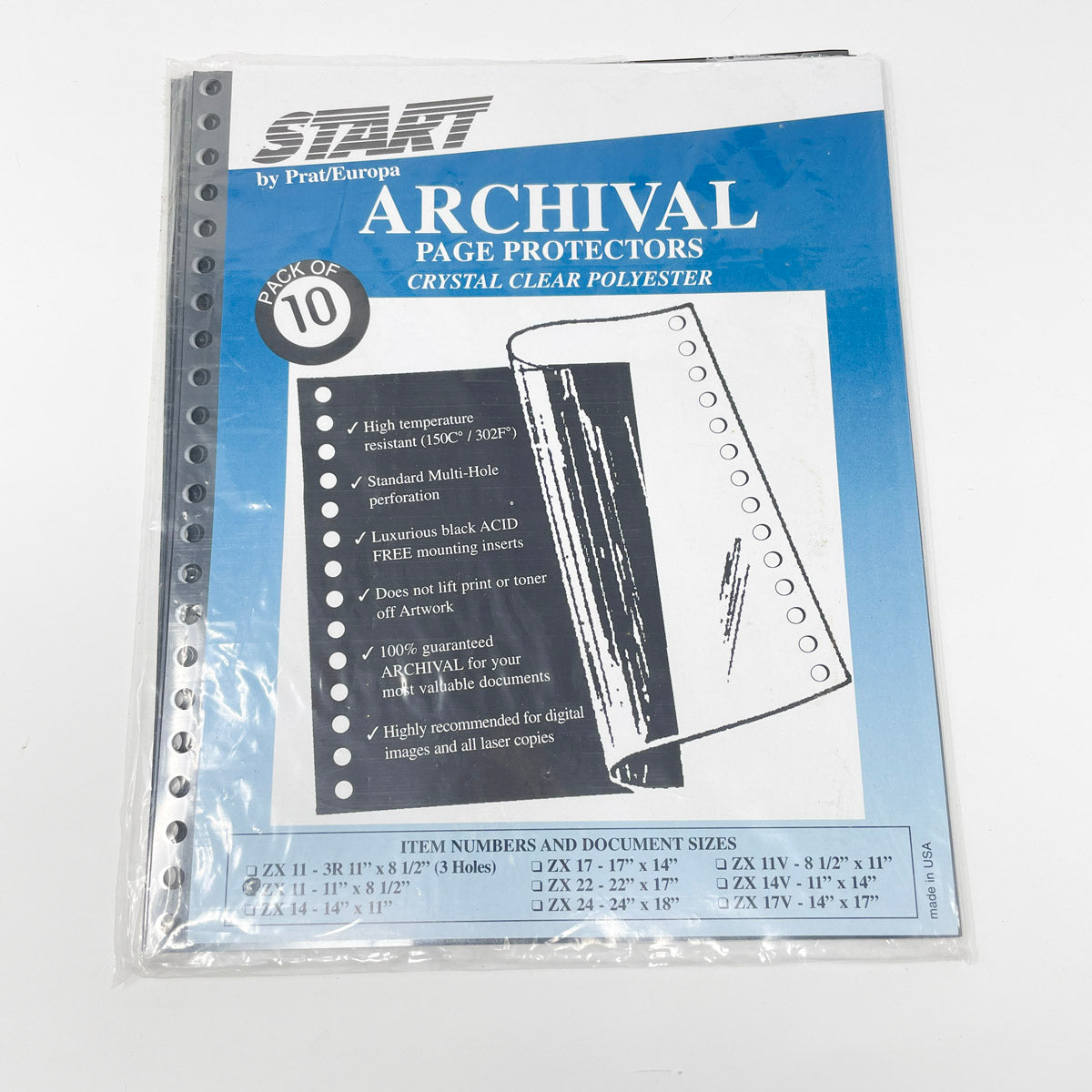Start Archival Page Protectors - Portfolio Sheets
