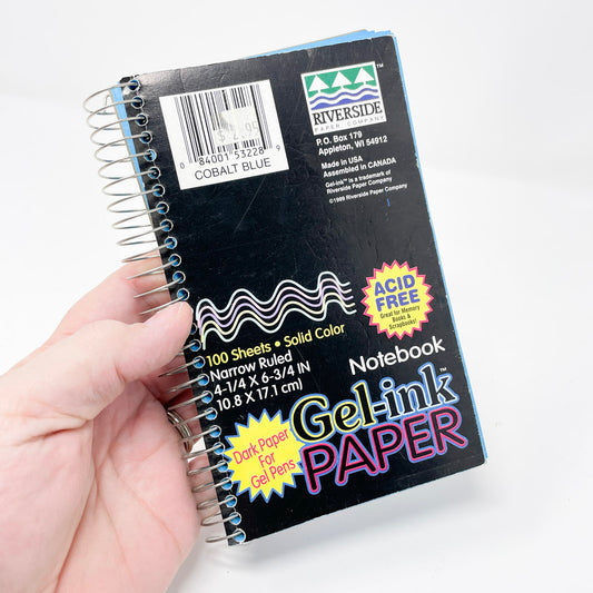 Gel Ink Paper Notebook - Blue