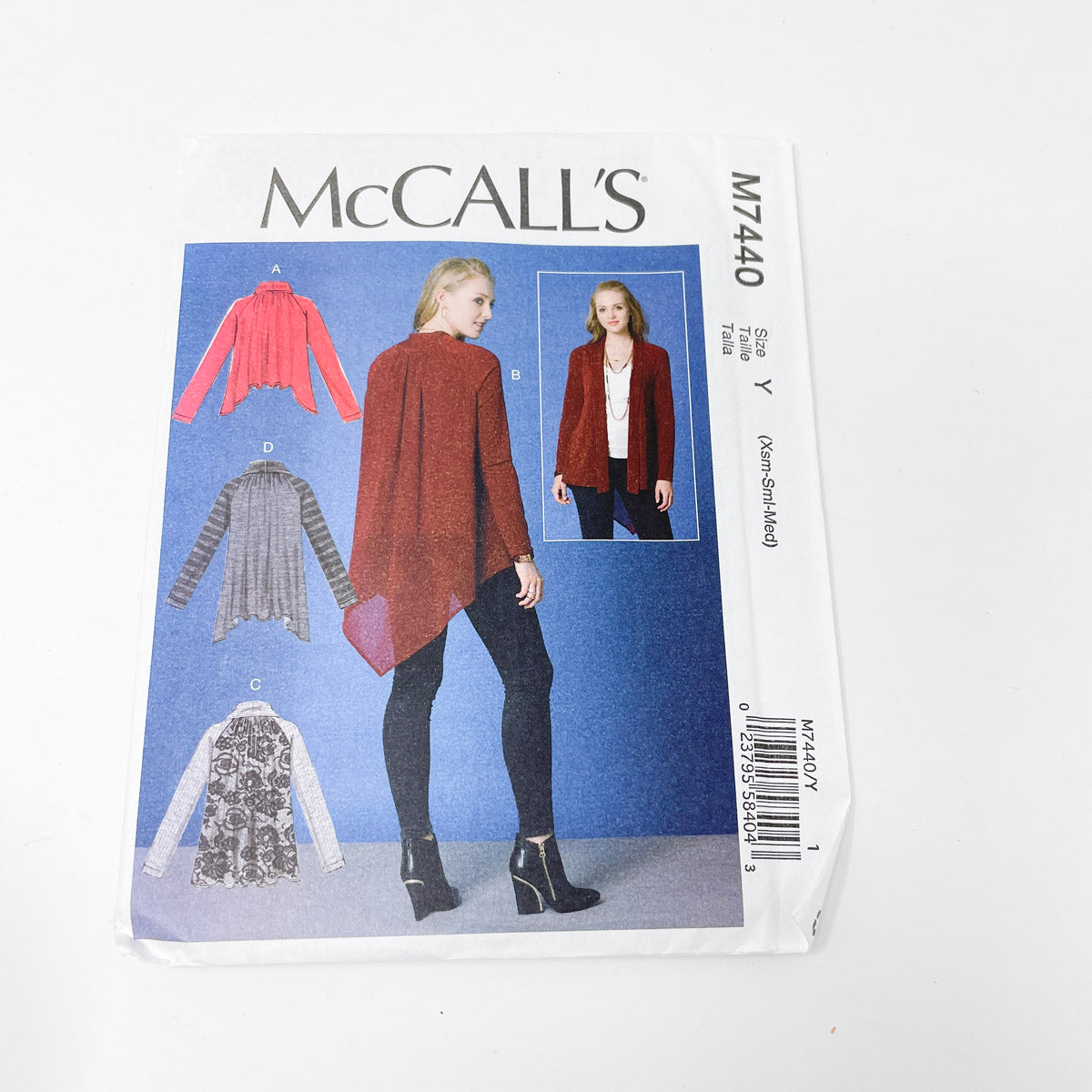 McCall's Pattern - Misses Jacket - XS-M - M7440