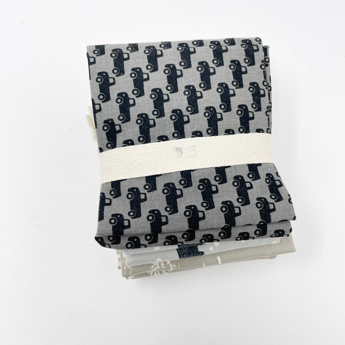 Fabric Bundle - Gray Black - Asst. Sizes