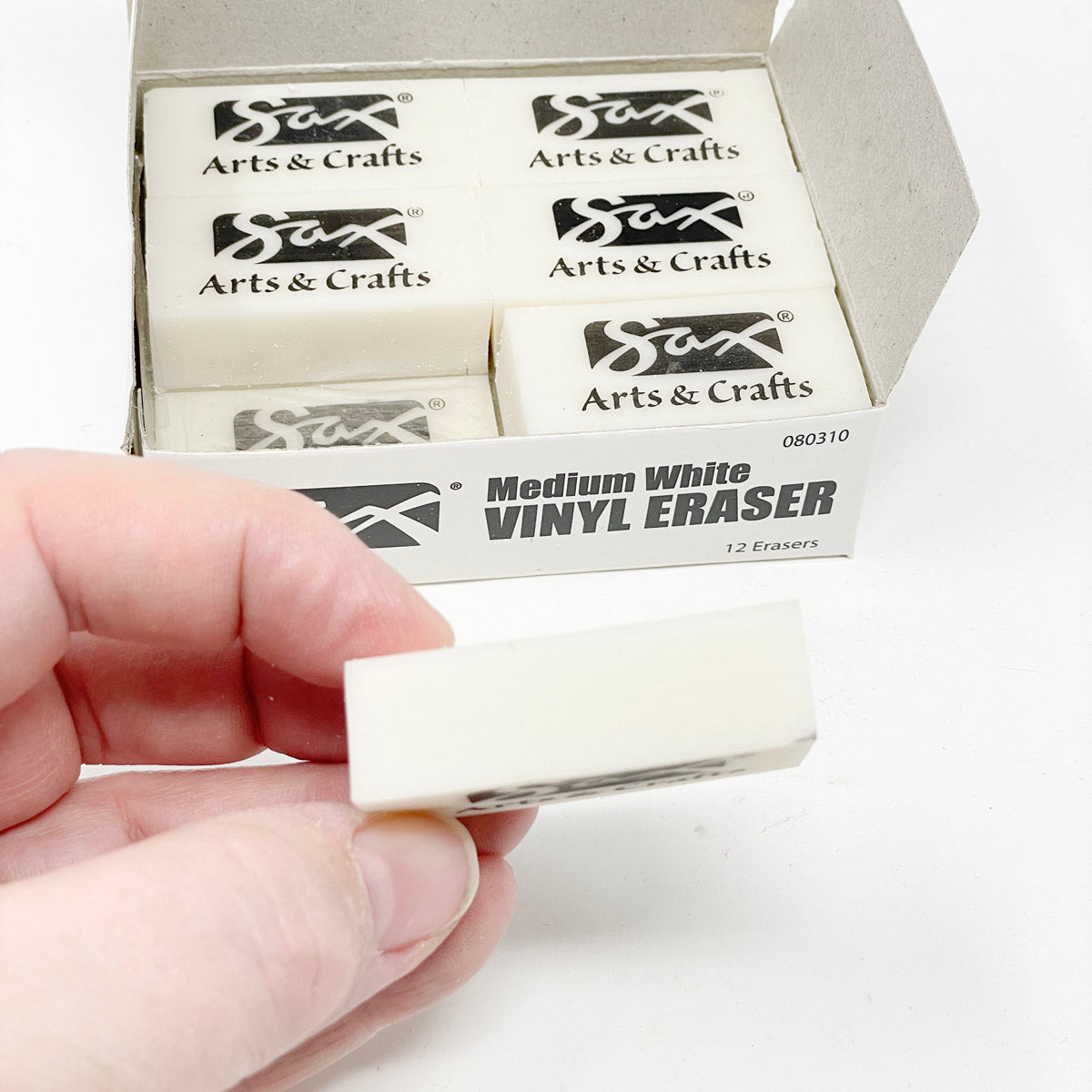 Sax White Vinyl Erasers – Hello Art Hatchery