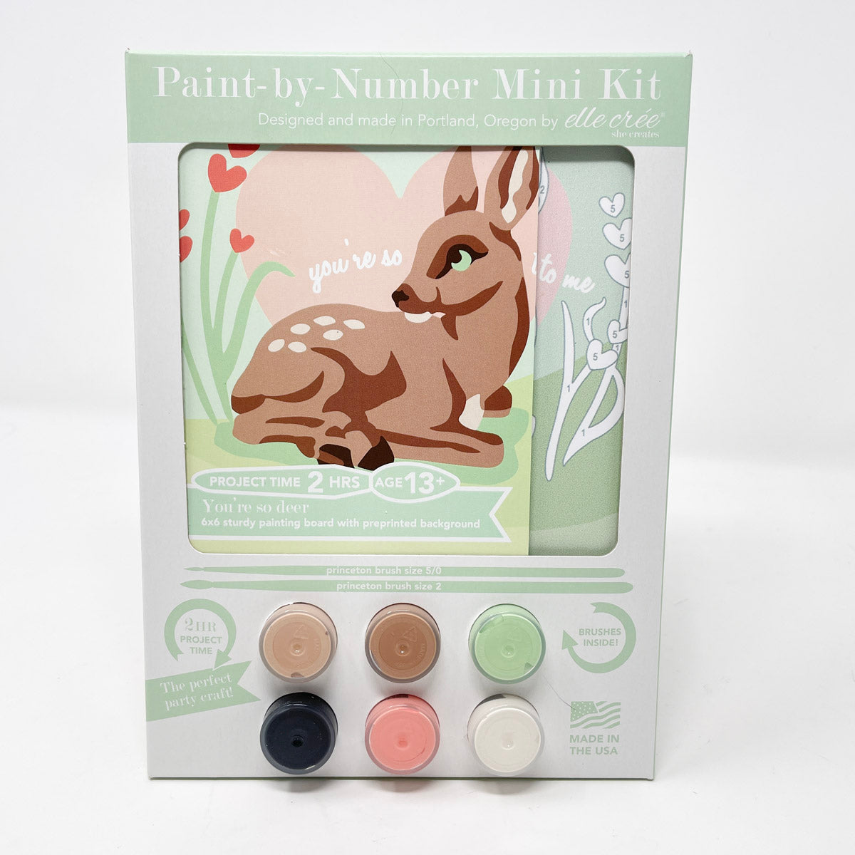 NEW // You're So Deer Valentine Mini Paint-by-Number Kit