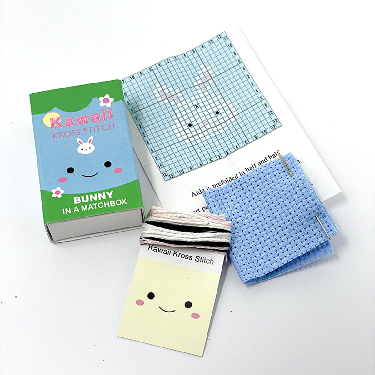 Kawaii Matchbox Cross Stitch Kits – Rabbit Row Yarns & Haberdashery