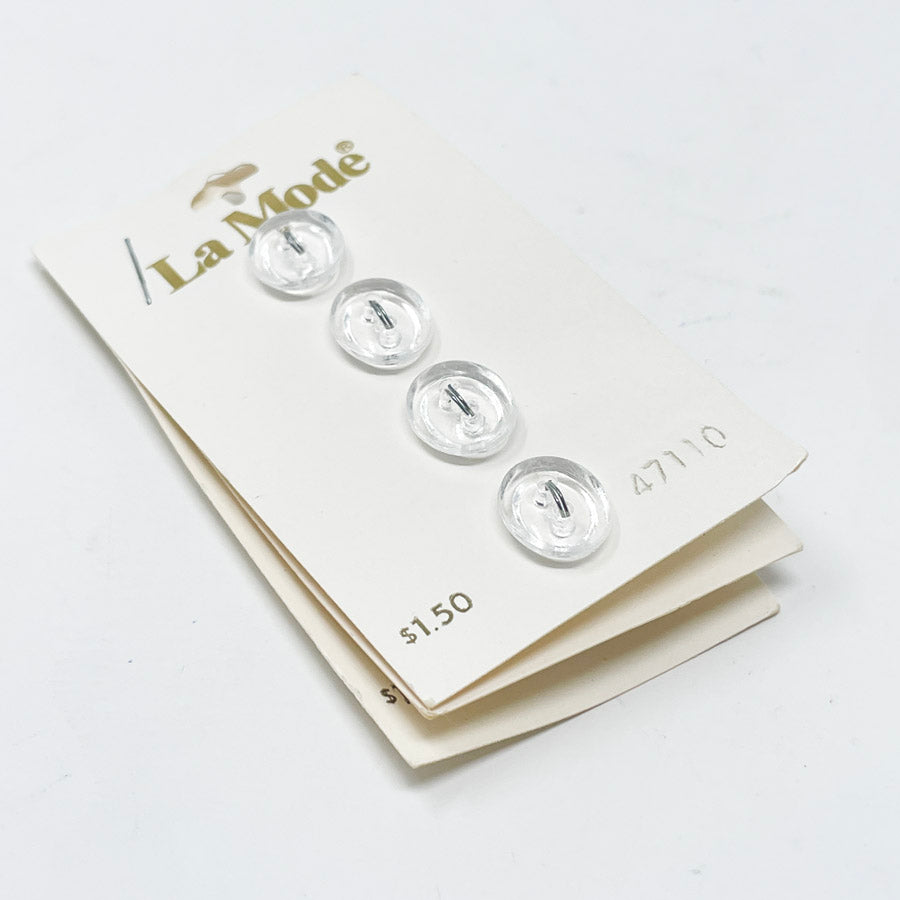 Carded Button Collection - Clear Ovals