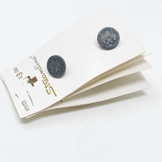 Carded Button Collection - Silver Crest