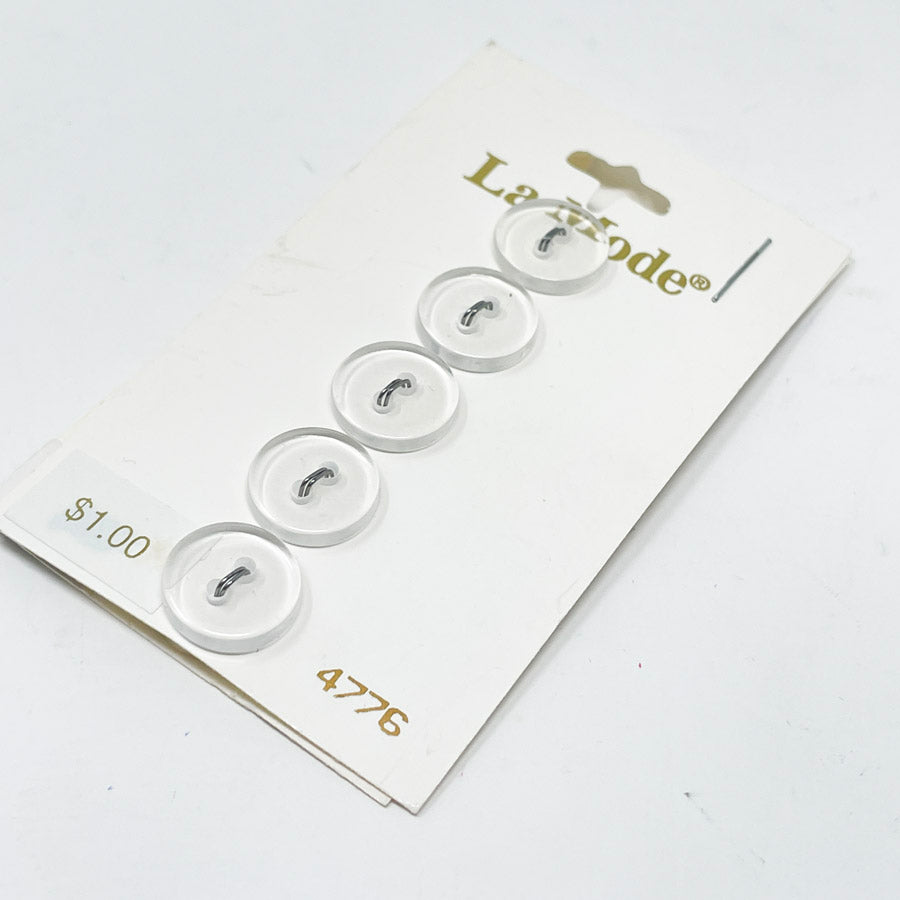 Carded Button Collection - Clear 1/2"