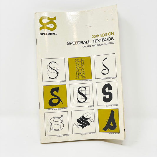 Vintage Speedball Textbook 20th Edition