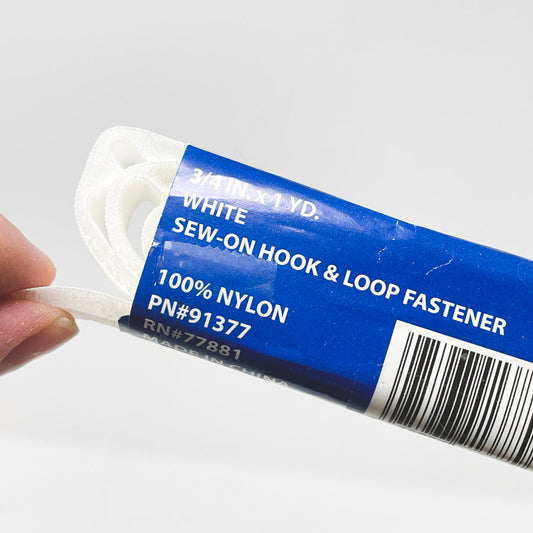 1 yd. Sew-On Hook & Loop Fastener - 3/4"