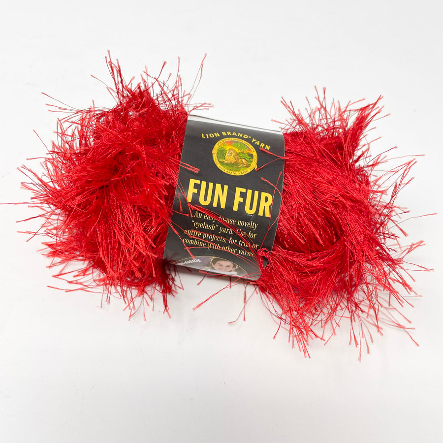 Fun Fur Yarn by Lion Brand, Furry Yarn, Novelty Yarn, Eyelash Yarn