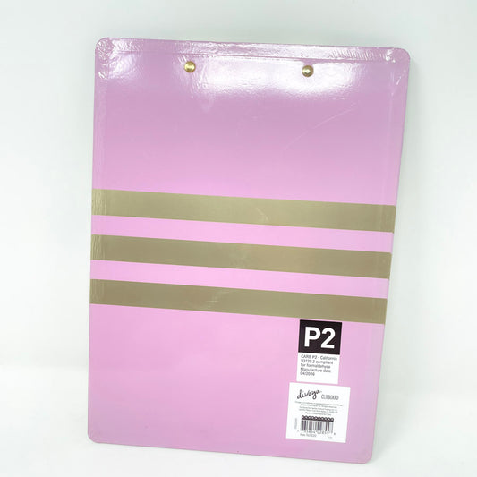 9" x 12" Pink & Gold Divoga Clipboard