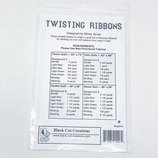 Black Cat Creations "Twisting Ribbons" Quilting Pattern