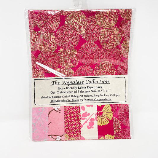 NEW // Lokta Paper Pack - 12 Sheets - 8.5"x11"
