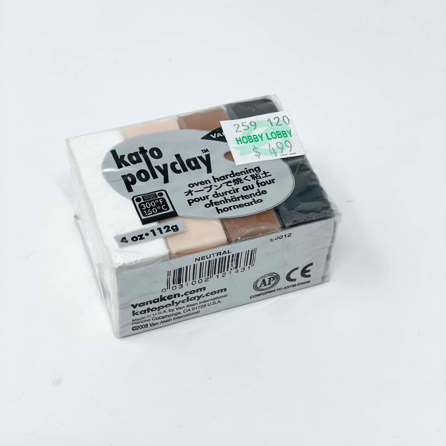 Kato Polyclay in Neutral Colors