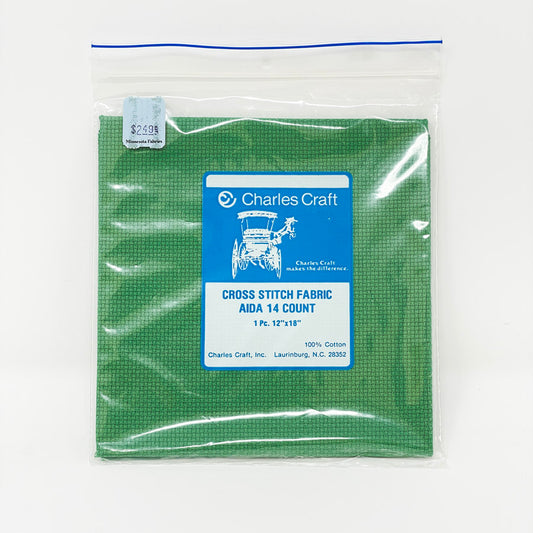 Aida Cross Stitch Fabric - Green - 100% cotton