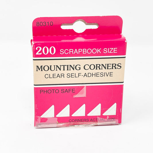 Clear Adhesive Mounting Corners