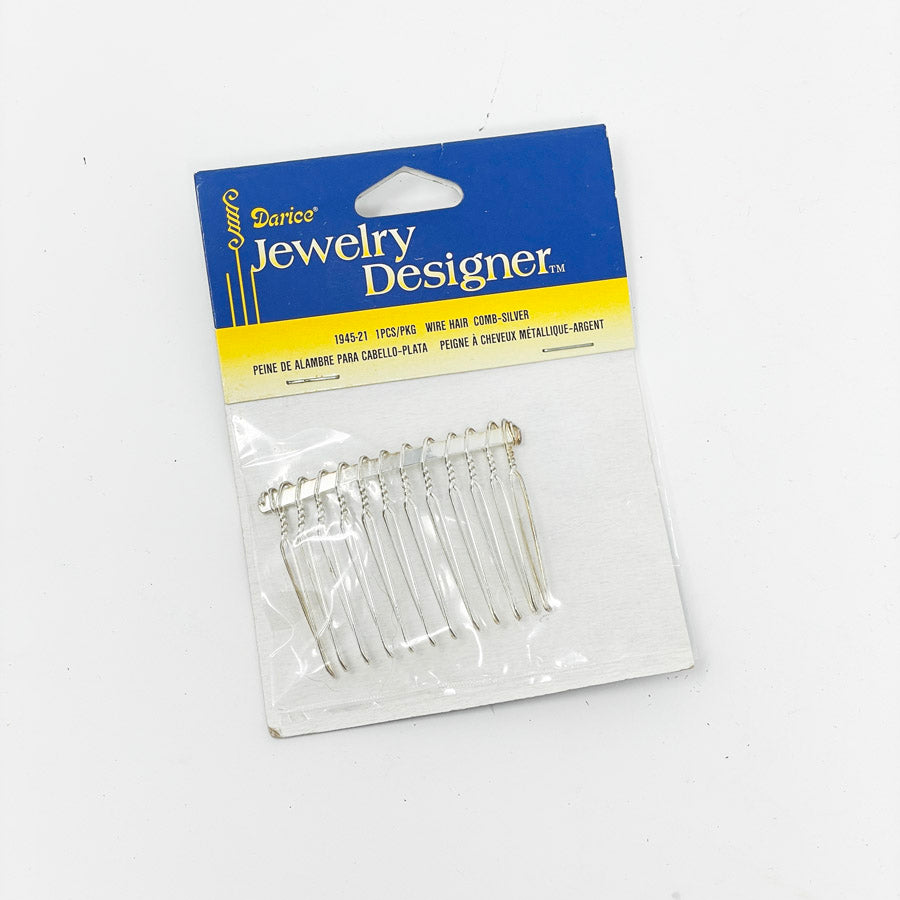 Darice Wire Hair Comb - Silver
