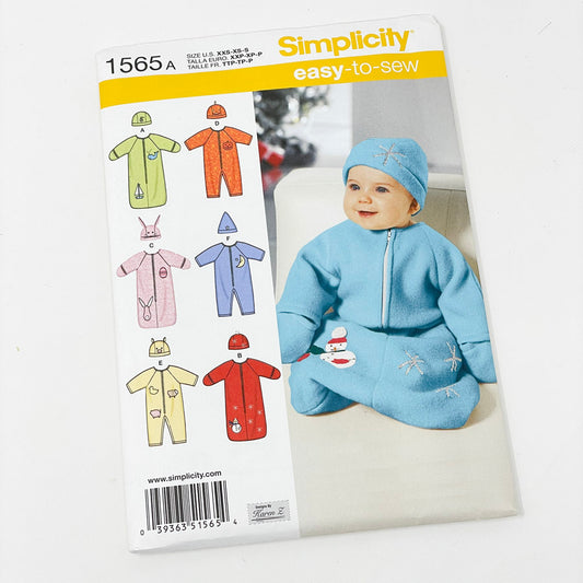 Simplicity Easy to Sew 1565A - Infant