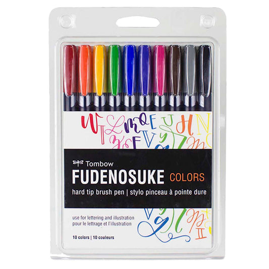 NEW // Tombow Fudenosuke Colors Brush Pens (10)