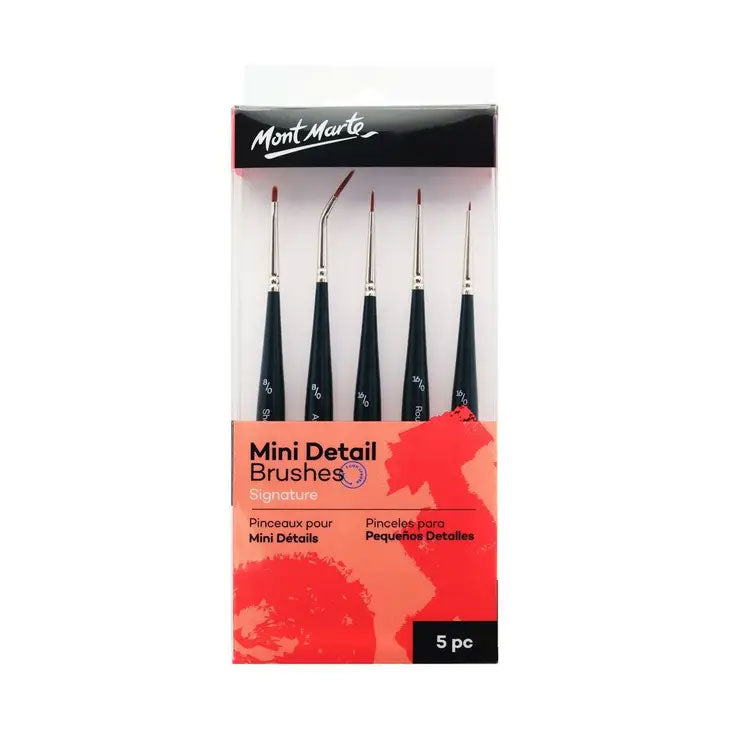 NEW // Mini Detail Brushes Signature 5pc by Mont Marte