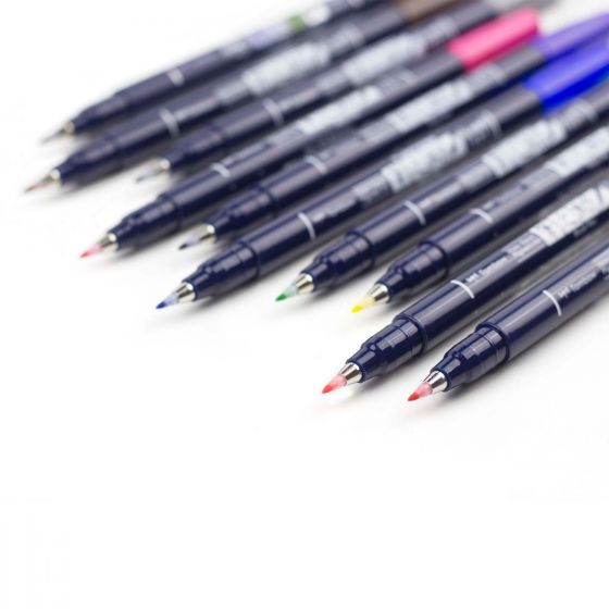 NEW // Tombow Fudenosuke Colors Brush Pens (10)